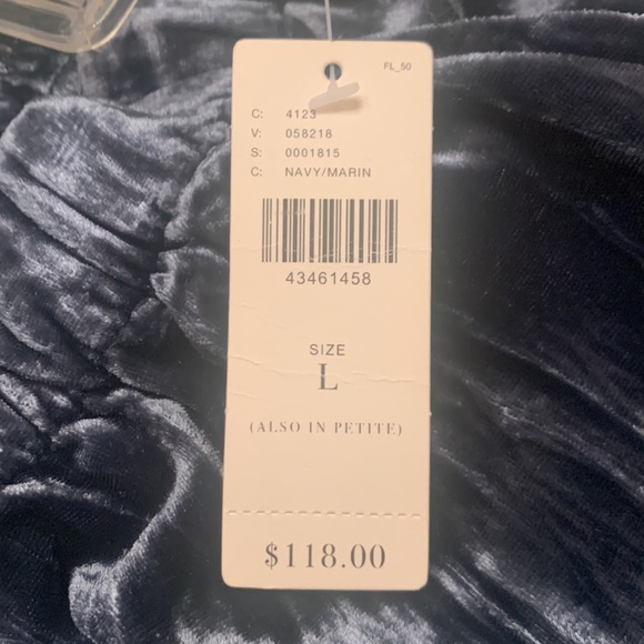 Anthropologie Textured Velvet Jogger Pants Lg - Picture 8 of 12